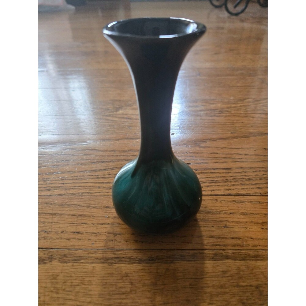 Vintage Blue Mountain Pottery Canada Drip Glaze Small Bud Vase 5.5"